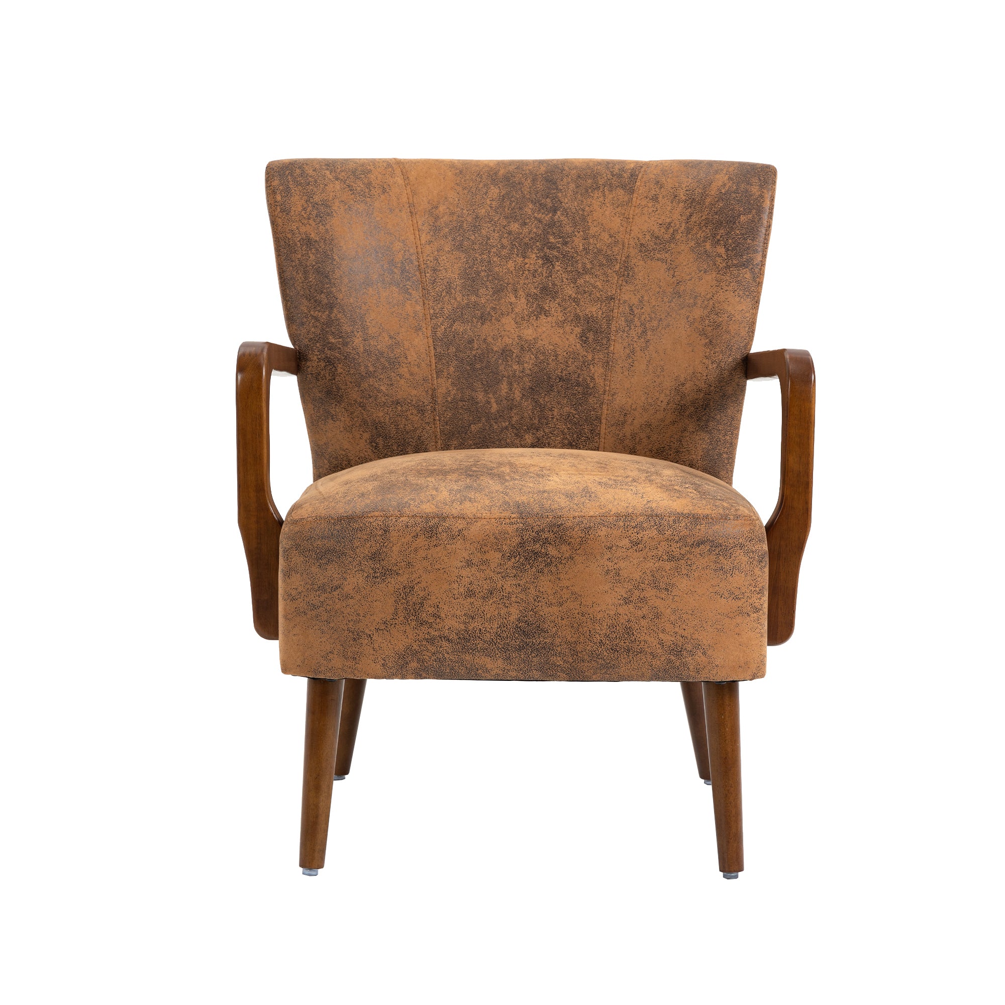 COOLMORE Wood Frame Armchair,  Modern Accent Chair Lounge Chair for Living Room