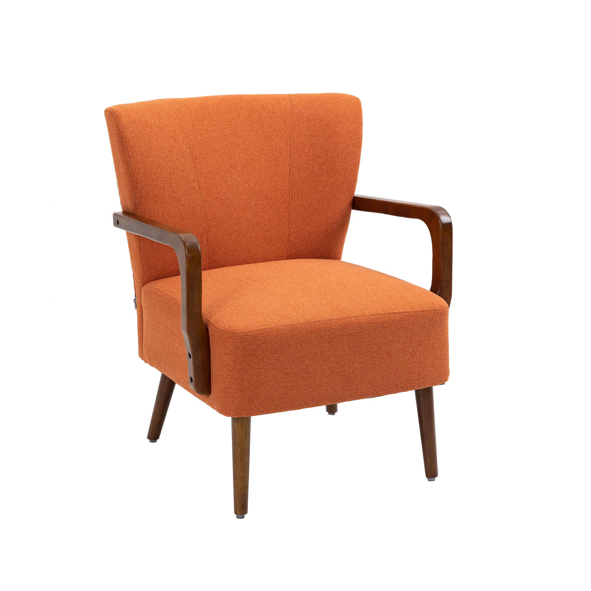 COOLMORE Wood Frame Armchair,  Modern Accent Chair Lounge Chair for Living Room