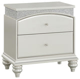 Glavbiku Maverick Nightstand, Platinum 21803