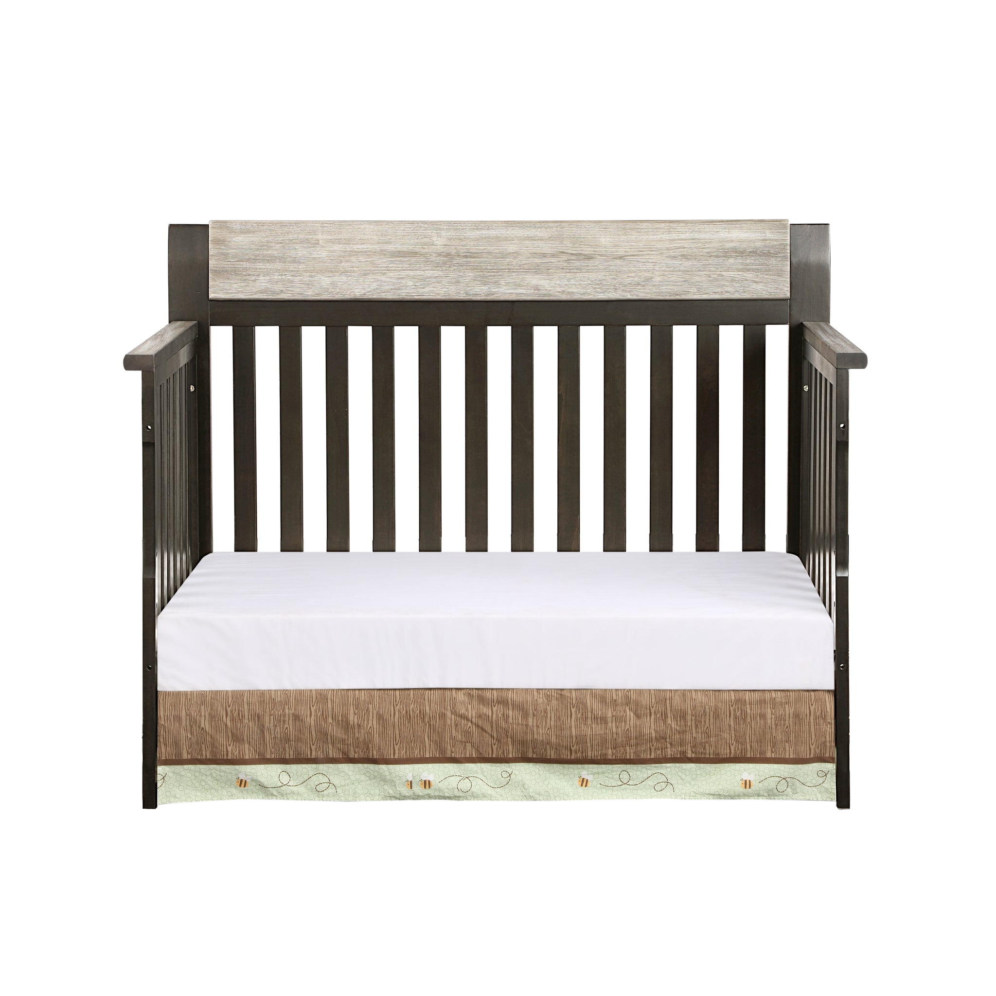 Hayes 4-in-1 Convertible Crib Coffee/Weathered Stone