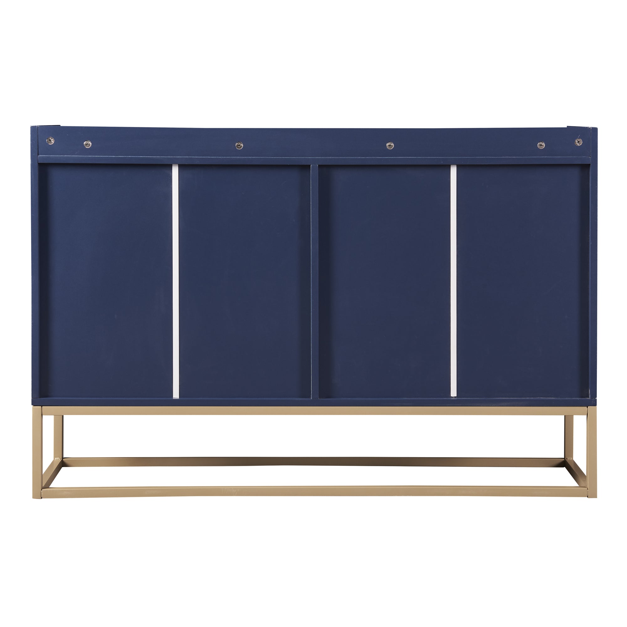 TREXM Modern Sideboard Elegant Buffet Cabinet with Large Storage Space for Dining Room, Entryway (Navy)