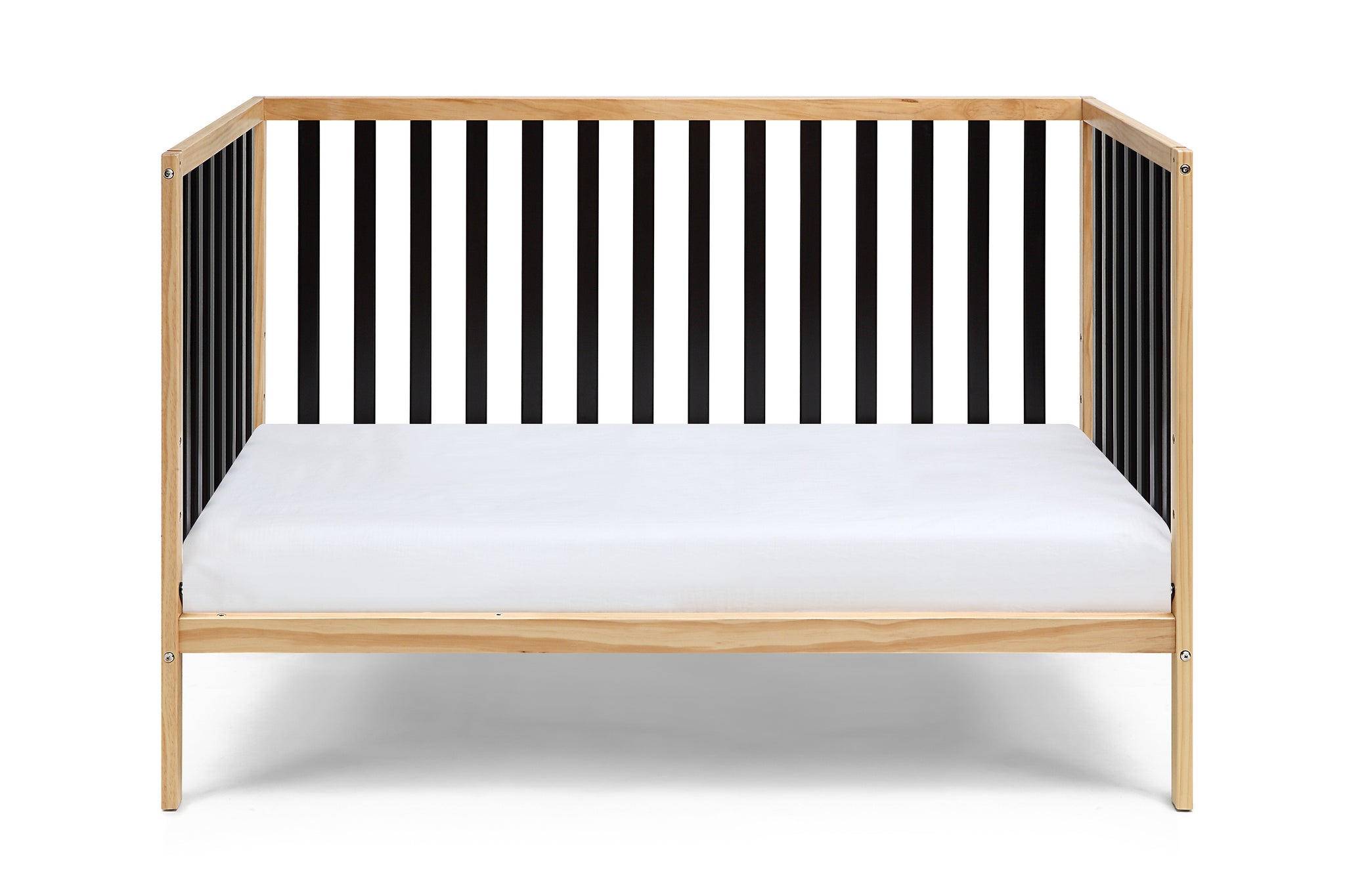 Deux Remi 3-in-1 Convertible Island Crib Natural/Black