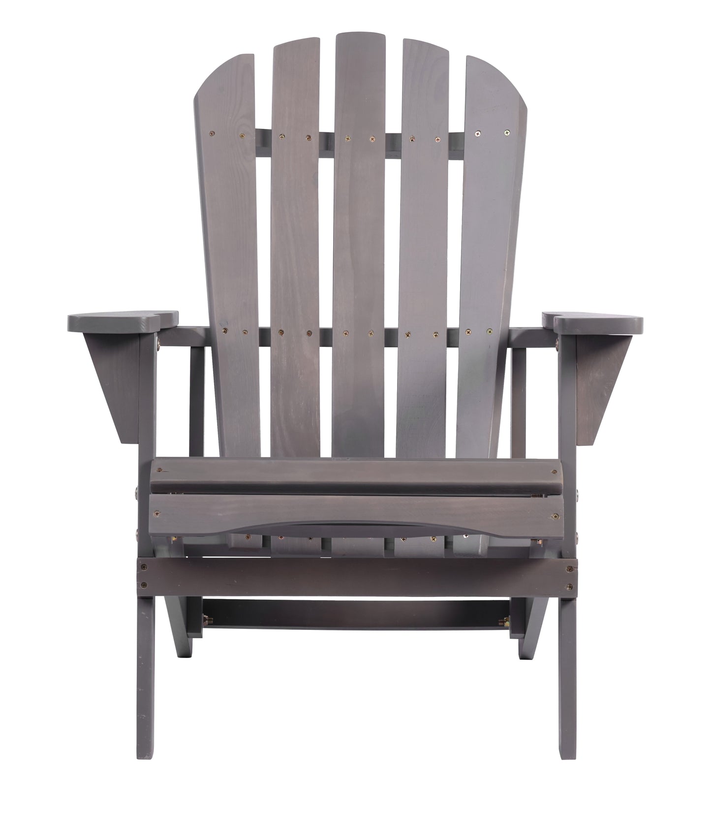 Adirondack Chair Solid Wood Outdoor Patio Furniture for Backyard, Garden, Lawn, Porch -Dark Gray