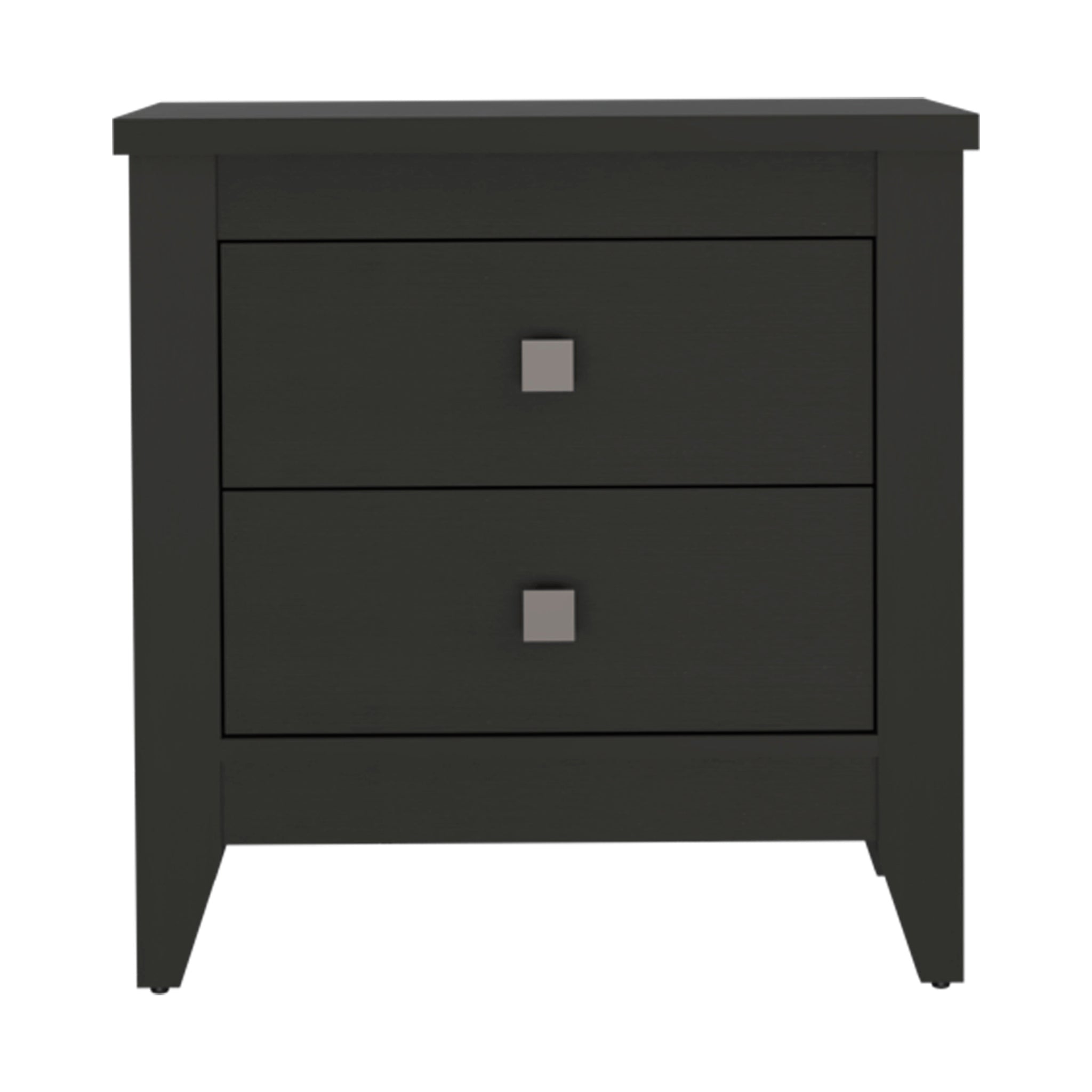 Windsor 2-Drawer Nightstand Black Wengue