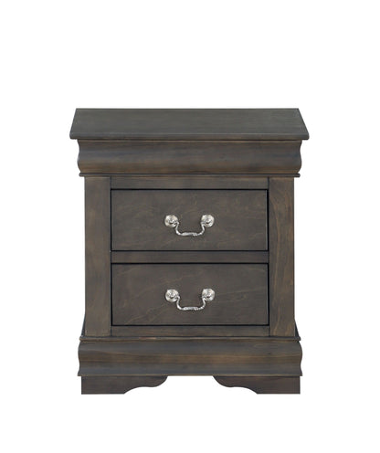 Glavbiku Louis Philippe Nightstand in Dark Gray 26793