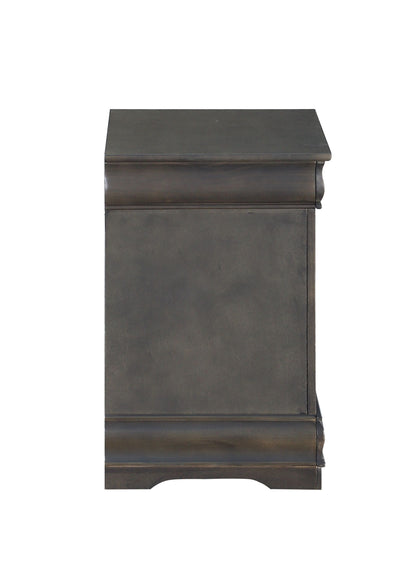 Glavbiku Louis Philippe Nightstand in Dark Gray 26793