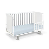 Livia 3-in-1 Convertible Island Crib White/Gray