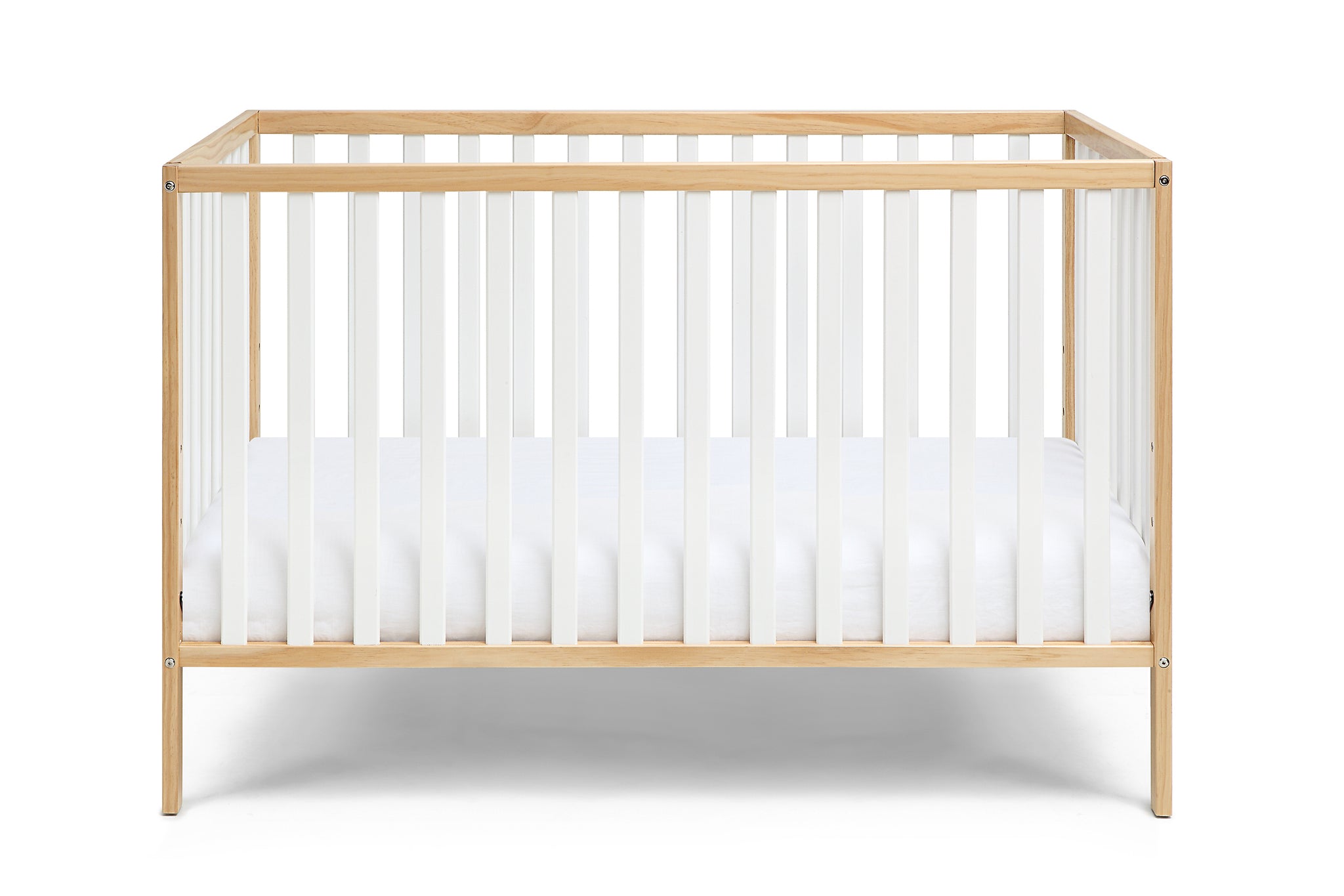 Deux Remi 3-in-1 Convertible Island Crib Natural/White