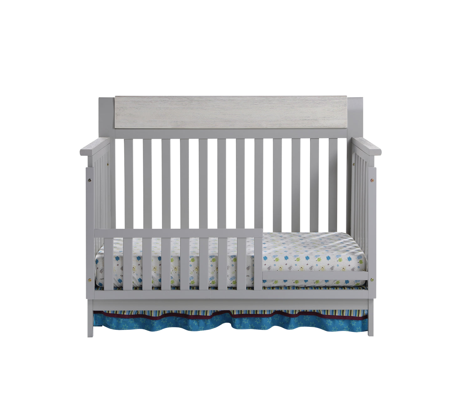 Hayes 4-in-1 Convertible Crib Gray/Weathered Granite