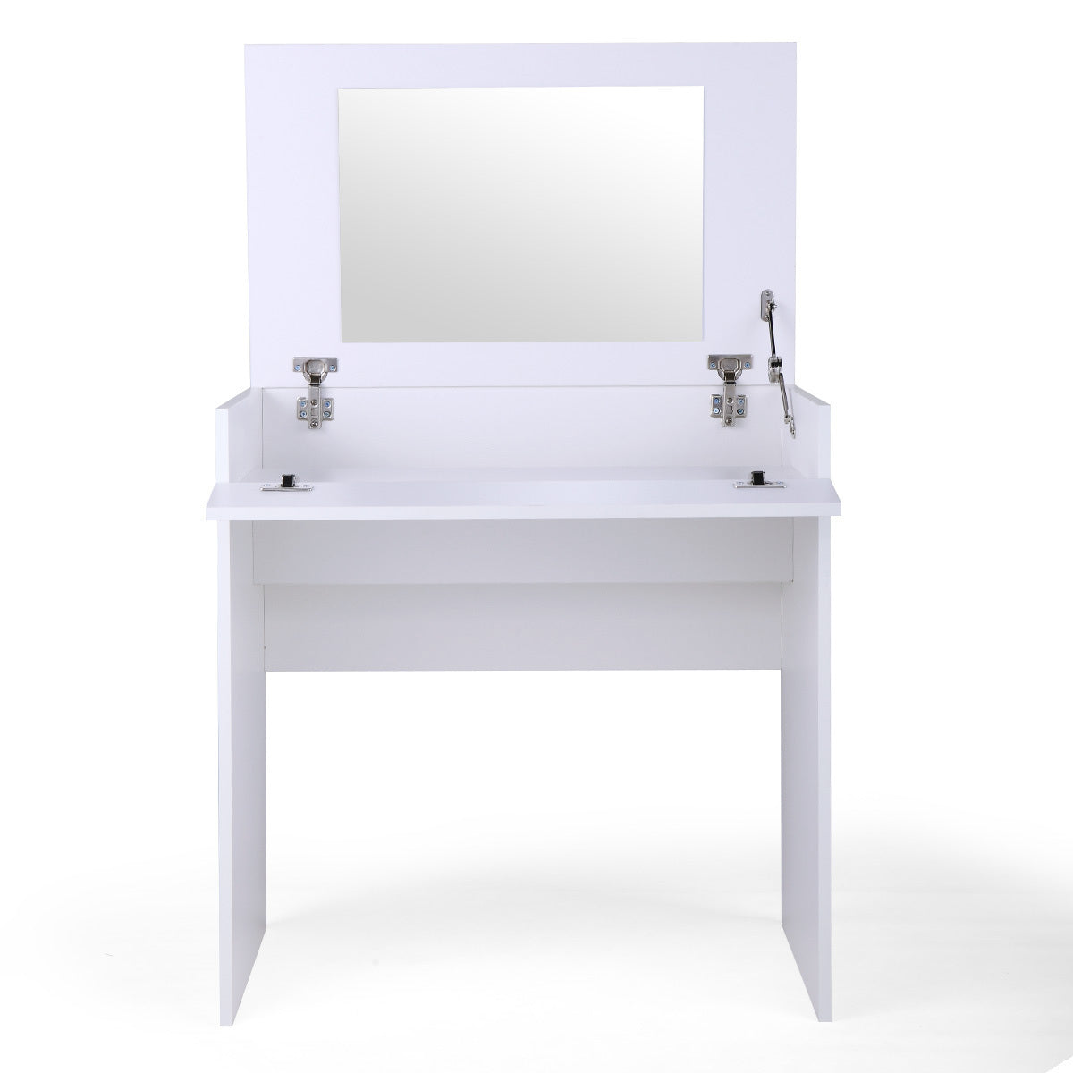 White Vanity Sets, Makeup Vanity Table with Flip up Mirror Bedroom Dresser Table Jewelry Storage