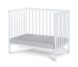 Palmer 3-in-1 Convertible Mini Crib White w/mattress pad