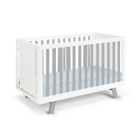 Livia 3-in-1 Convertible Island Crib White/Gray