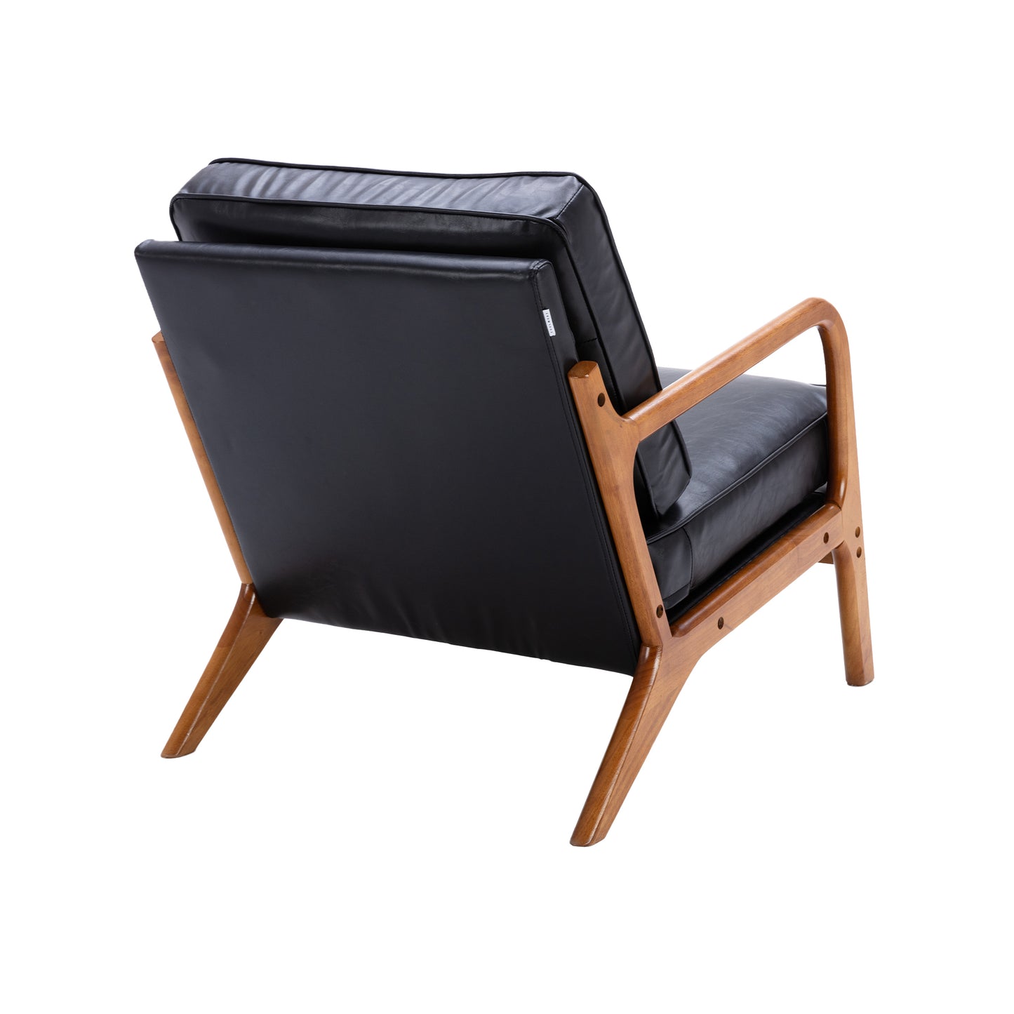 COOLMORE Wood Frame Armchair, Modern Accent Chair Lounge Chair for Living Room