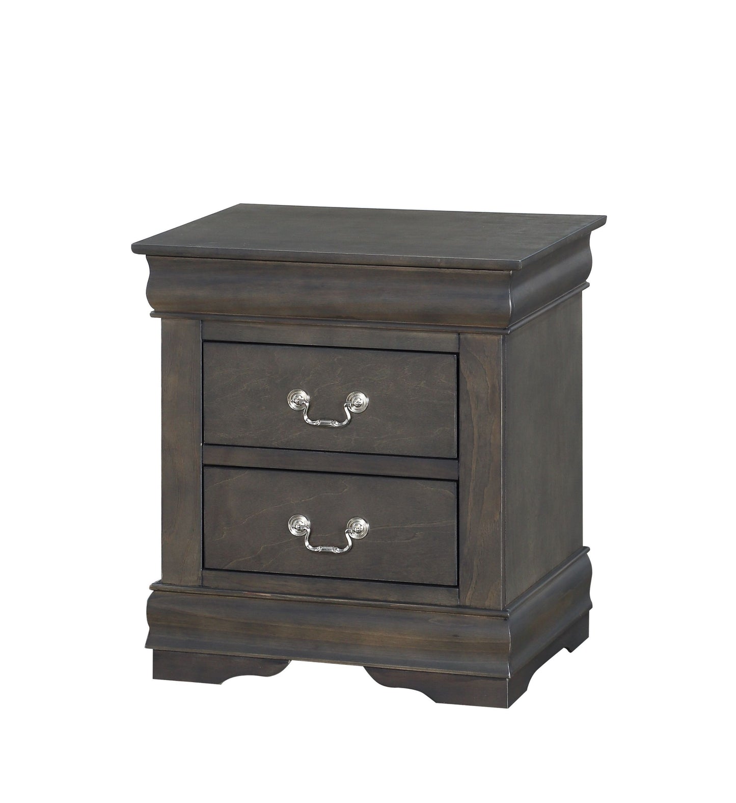 Glavbiku Louis Philippe Nightstand in Dark Gray 26793