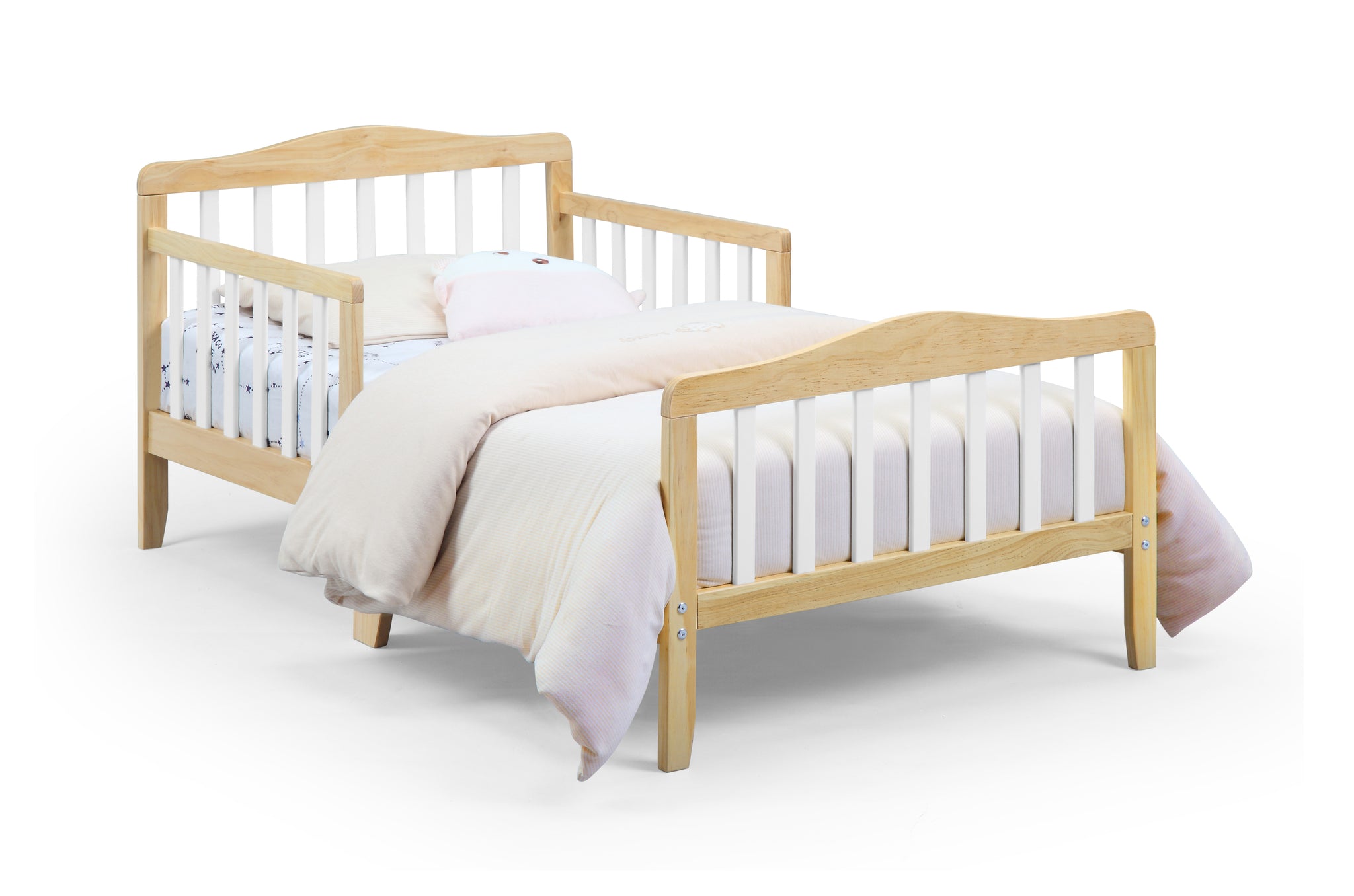 Twain Toddler Bed Natural/White