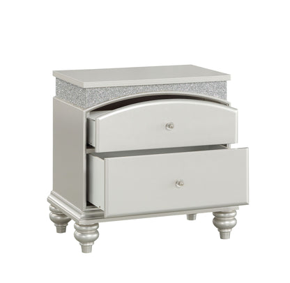 Glavbiku Maverick Nightstand, Platinum 21803