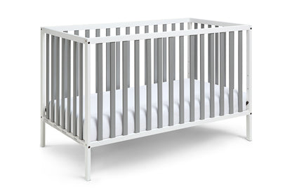 Deux Remi 3-in-1 Convertible Island Crib White/Gray