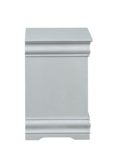 Glavbiku Louis Philippe Nightstand in Platinum 26733