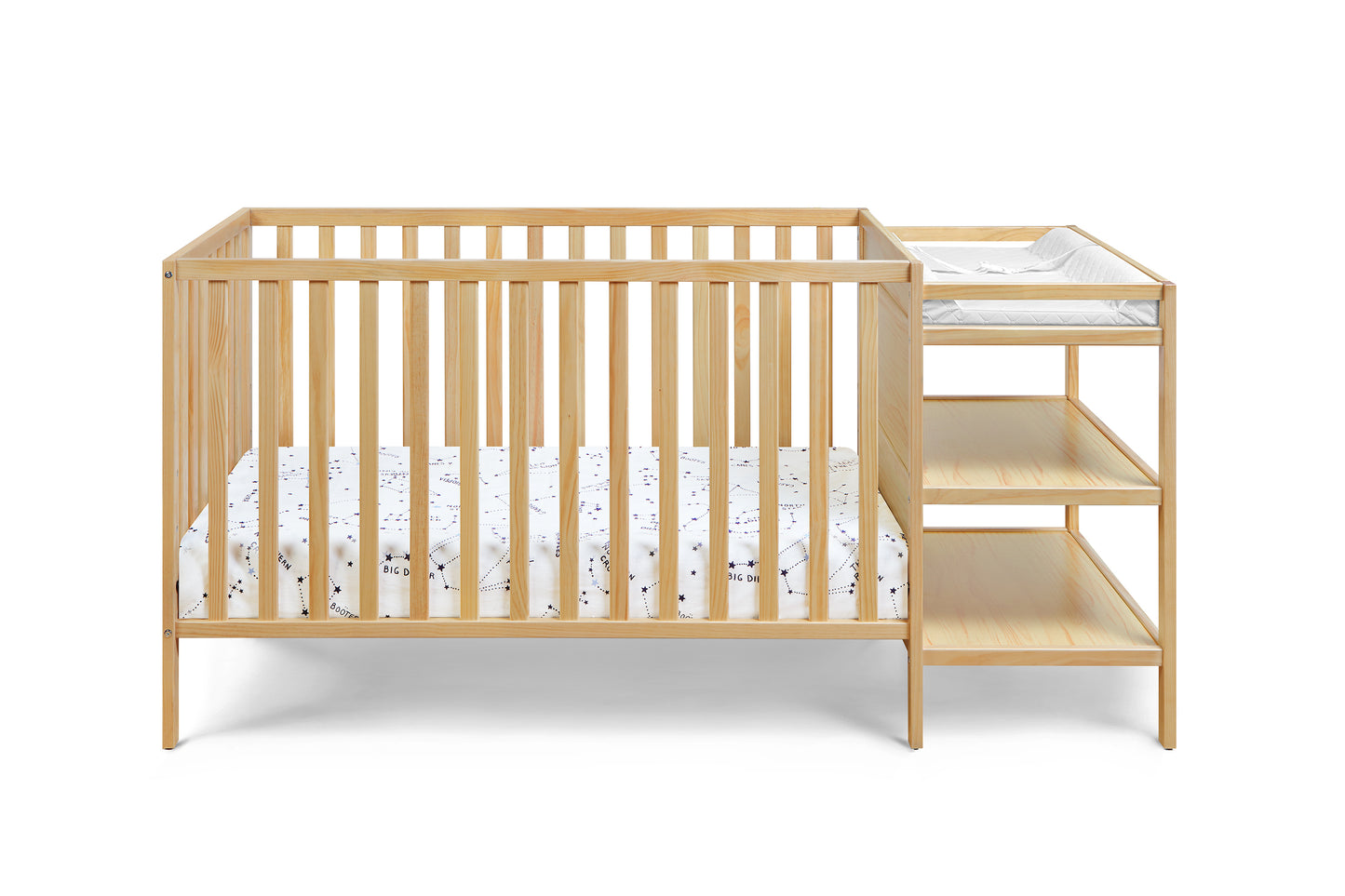 Palmer 3-in-1 Convertible Crib and Changer Combo Natural