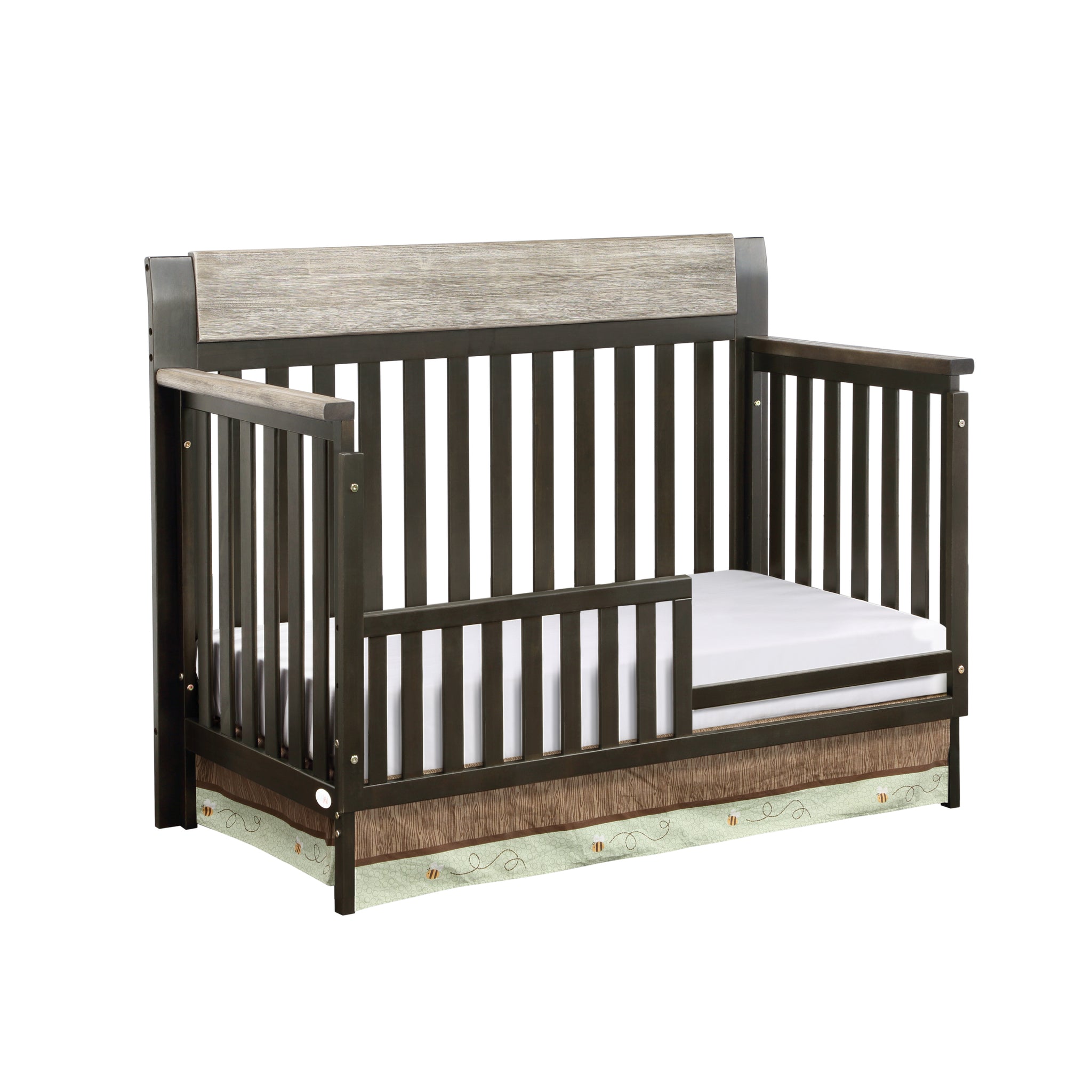 Hayes 4-in-1 Convertible Crib Coffee/Weathered Stone