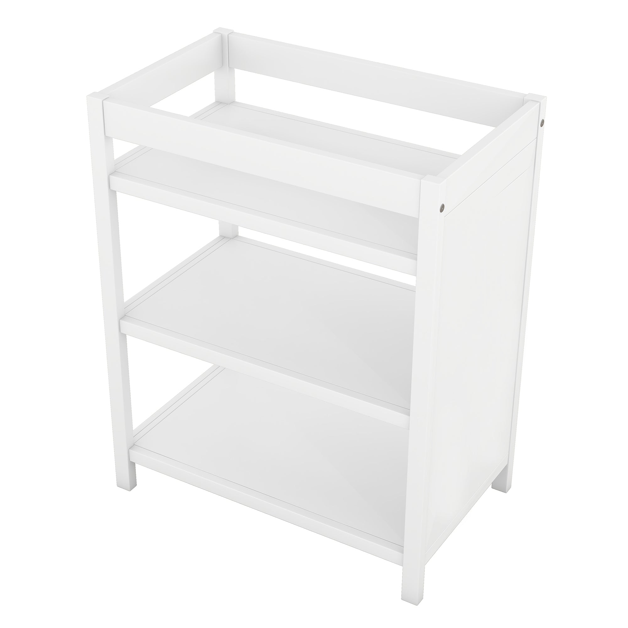 Convertible Crib/Full Size Bed with Changing Table, White