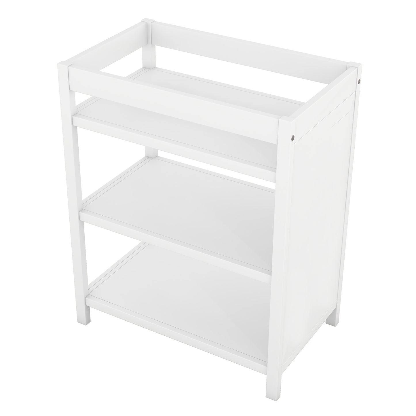 Convertible Crib with Changing Table, White