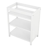 Convertible Crib with Changing Table, White