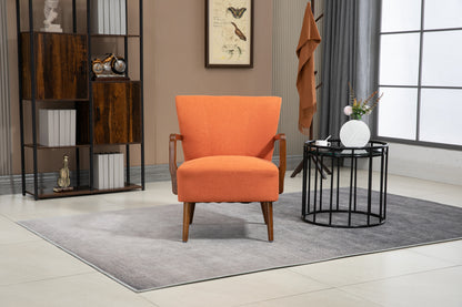 COOLMORE Wood Frame Armchair,  Modern Accent Chair Lounge Chair for Living Room