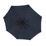 10ft Solar LED Offset Hanging Market Patio Umbrella  (Navy blue )