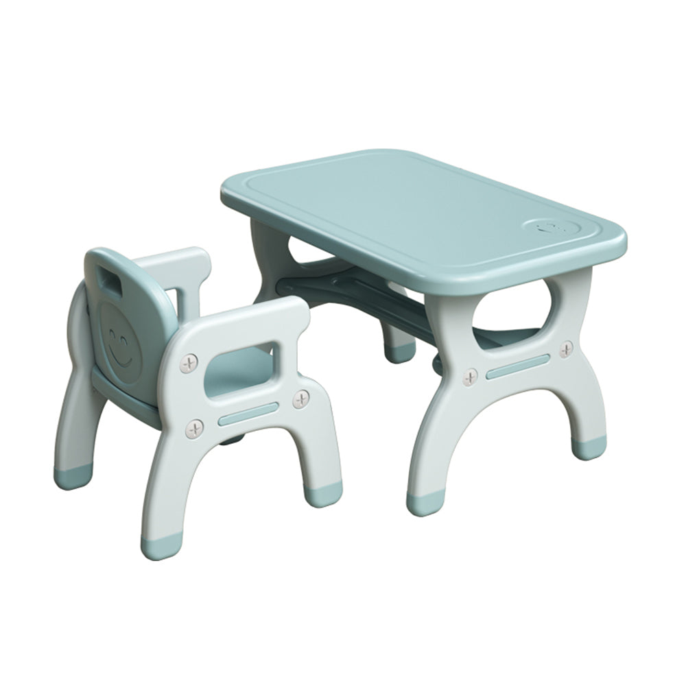 Premium Kids Learning Desk and Chair Set  blue color Ideal for Preschoolers, Home Use, and Kindergarten