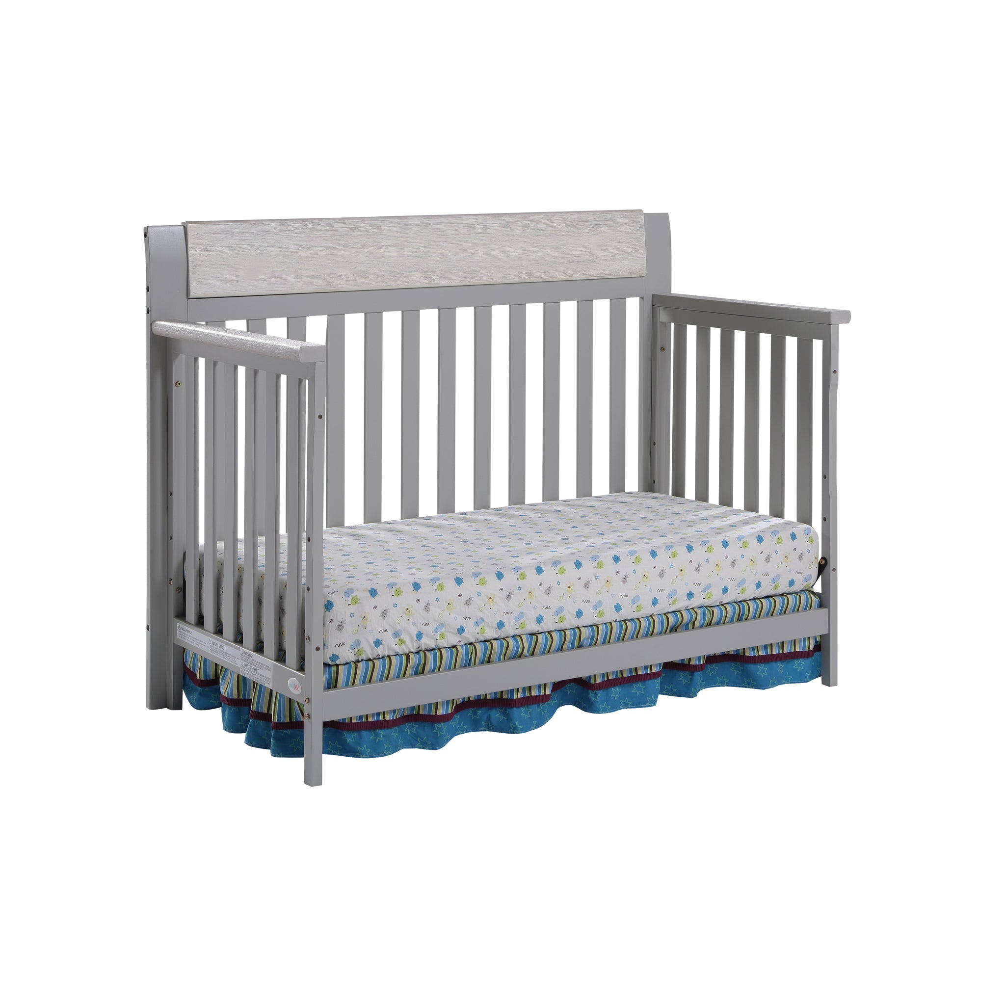 Hayes 4-in-1 Convertible Crib Gray/Weathered Granite