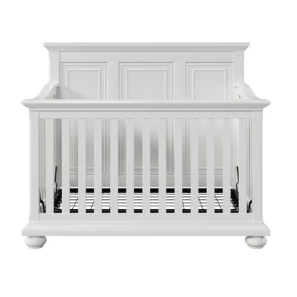 Traditional Farmhouse Style 4-in-1 Full Size Convertible Baby Crib - Converts to Toddler Bed, Daybed and Full-Size Bed, White