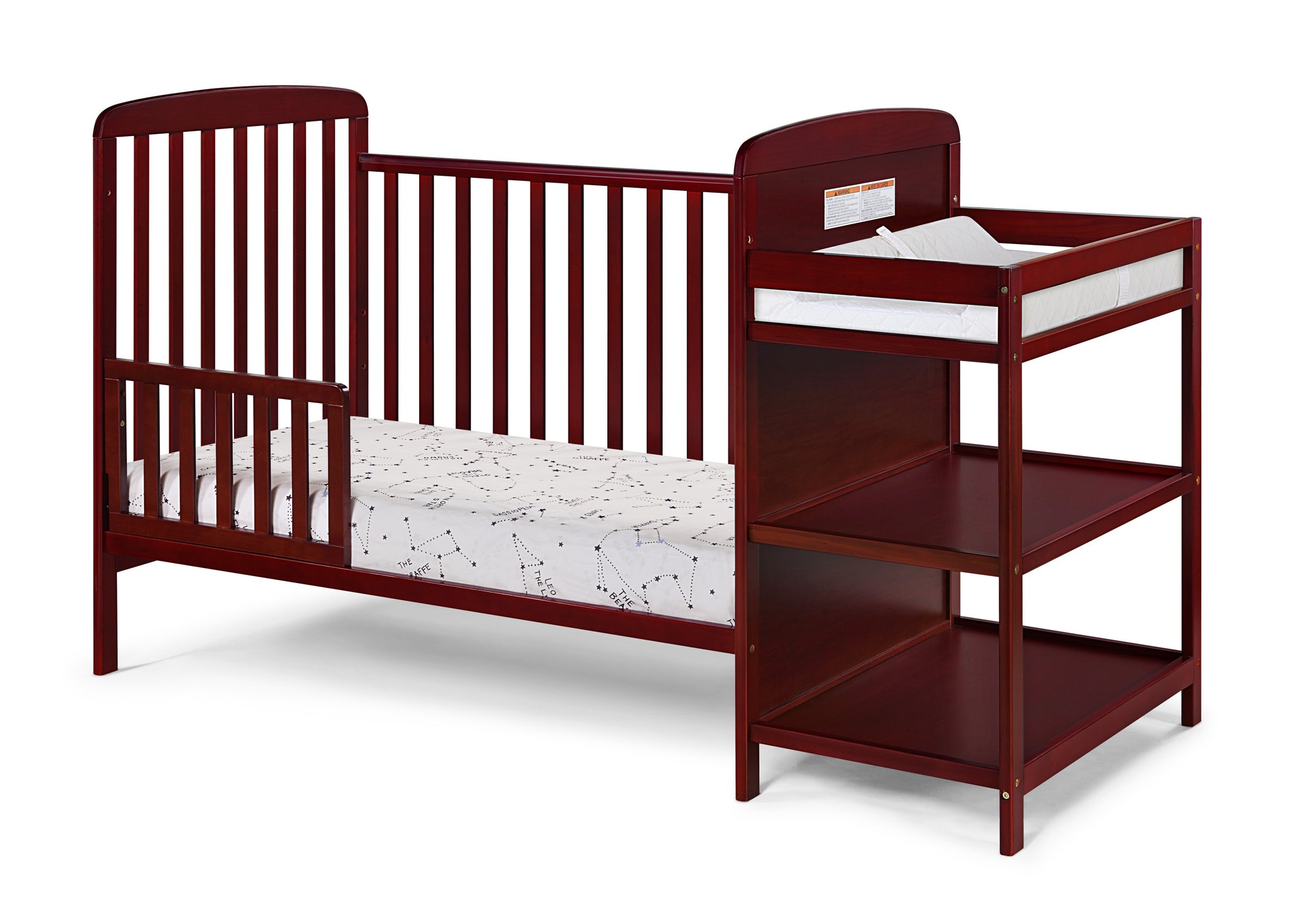 Ramsey Crib and Changer Combo Cherry