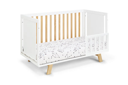 Livia 3-in-1 Convertible Island Crib White/Natural