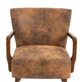 COOLMORE Wood Frame Armchair,  Modern Accent Chair Lounge Chair for Living Room