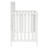 Certified Baby Safe Crib, Pine Solid Wood, Non-Toxic Finish, Snow White