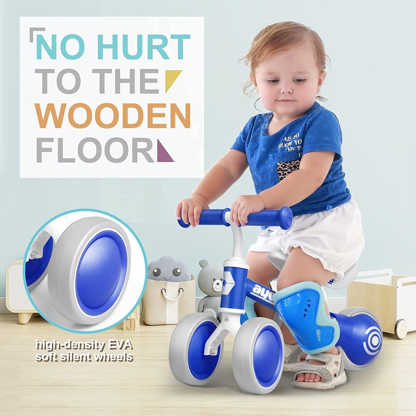 AyeKu Baby Balance Bike Toys for 1 Year Old Boy Gifts Toddler Bike 1st First Birthday Gifts Baby Toys 12-24 Months Kids First Bike