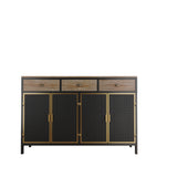 48" Wide  4 Doors Modern Sideboard with 3 Top Drawers, Freestanding Sideboard Storage Cabinet Entryway Floor Cabinet for Living Room Office Bedroom