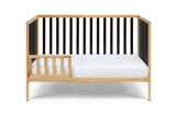 Deux Remi 3-in-1 Convertible Island Crib Natural/Black