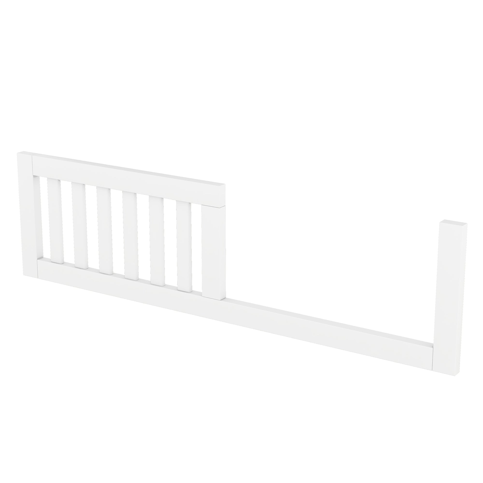 Convertible Crib/Full Size Bed with Changing Table, White