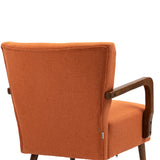 COOLMORE Wood Frame Armchair,  Modern Accent Chair Lounge Chair for Living Room