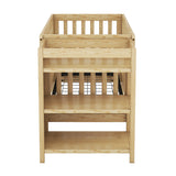 Convertible Crib with Changing Table, Natural