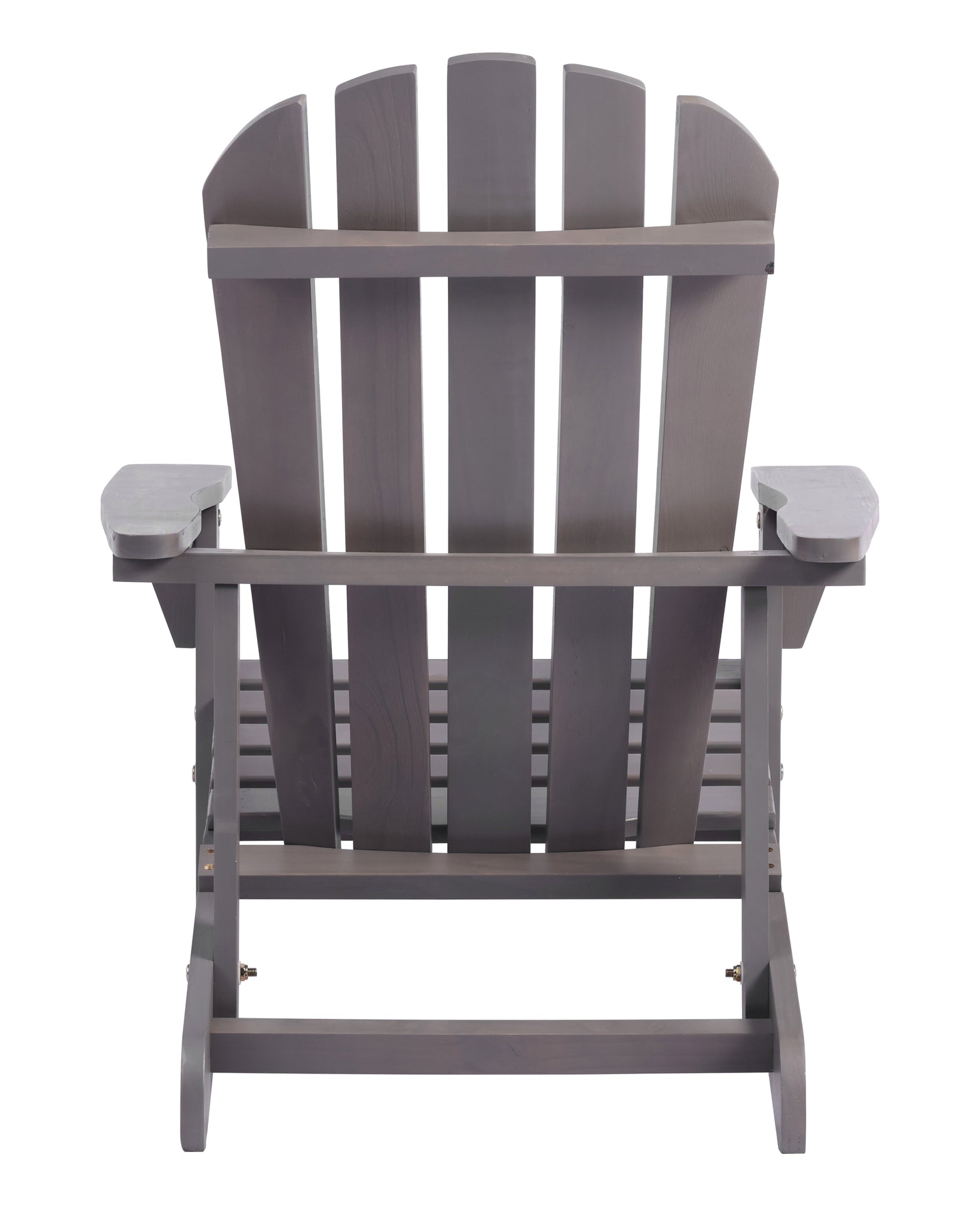 Adirondack Chair Solid Wood Outdoor Patio Furniture for Backyard, Garden, Lawn, Porch -Dark Gray