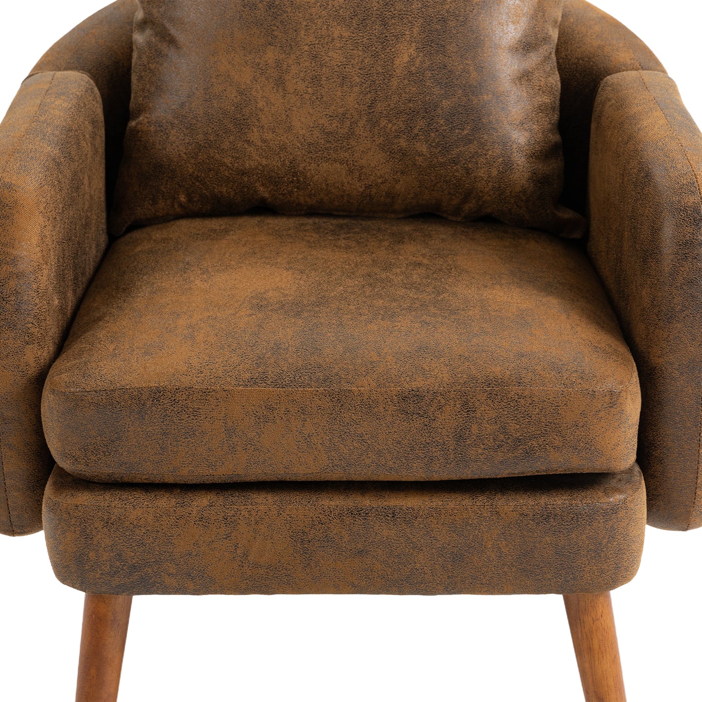 COOLMORE Wood Frame Armchair,  Modern Accent Chair Lounge Chair for Living Room