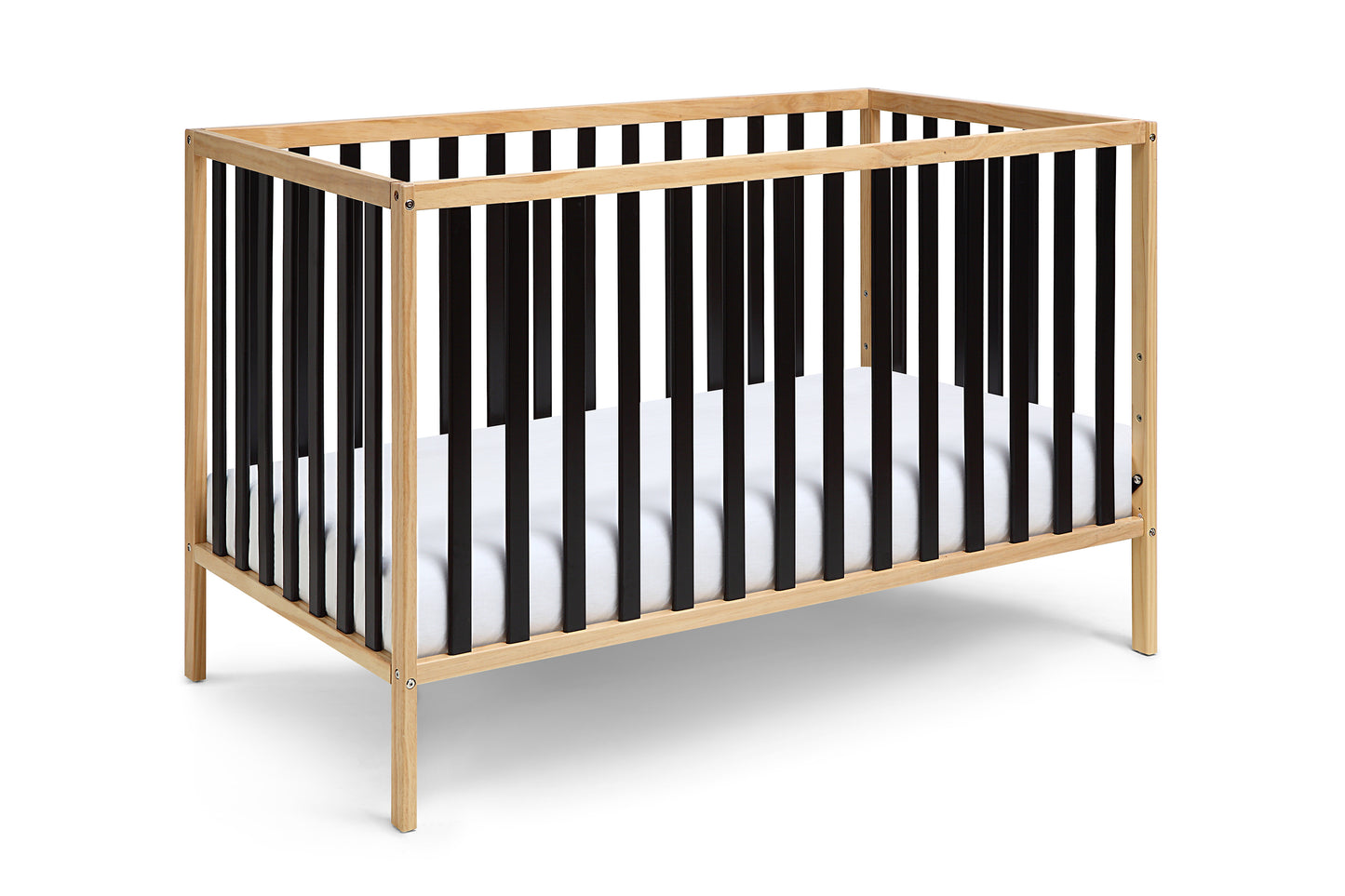 Deux Remi 3-in-1 Convertible Island Crib Natural/Black