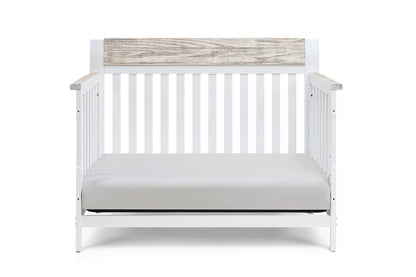 Hayes 4-in-1 Convertible Crib White/Natural