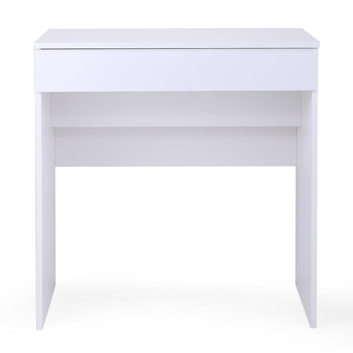 White Vanity Sets, Makeup Vanity Table with Flip up Mirror Bedroom Dresser Table Jewelry Storage