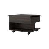 Lift Top Coffee Table Mercuri, Casters, Carbon Espresso Finish