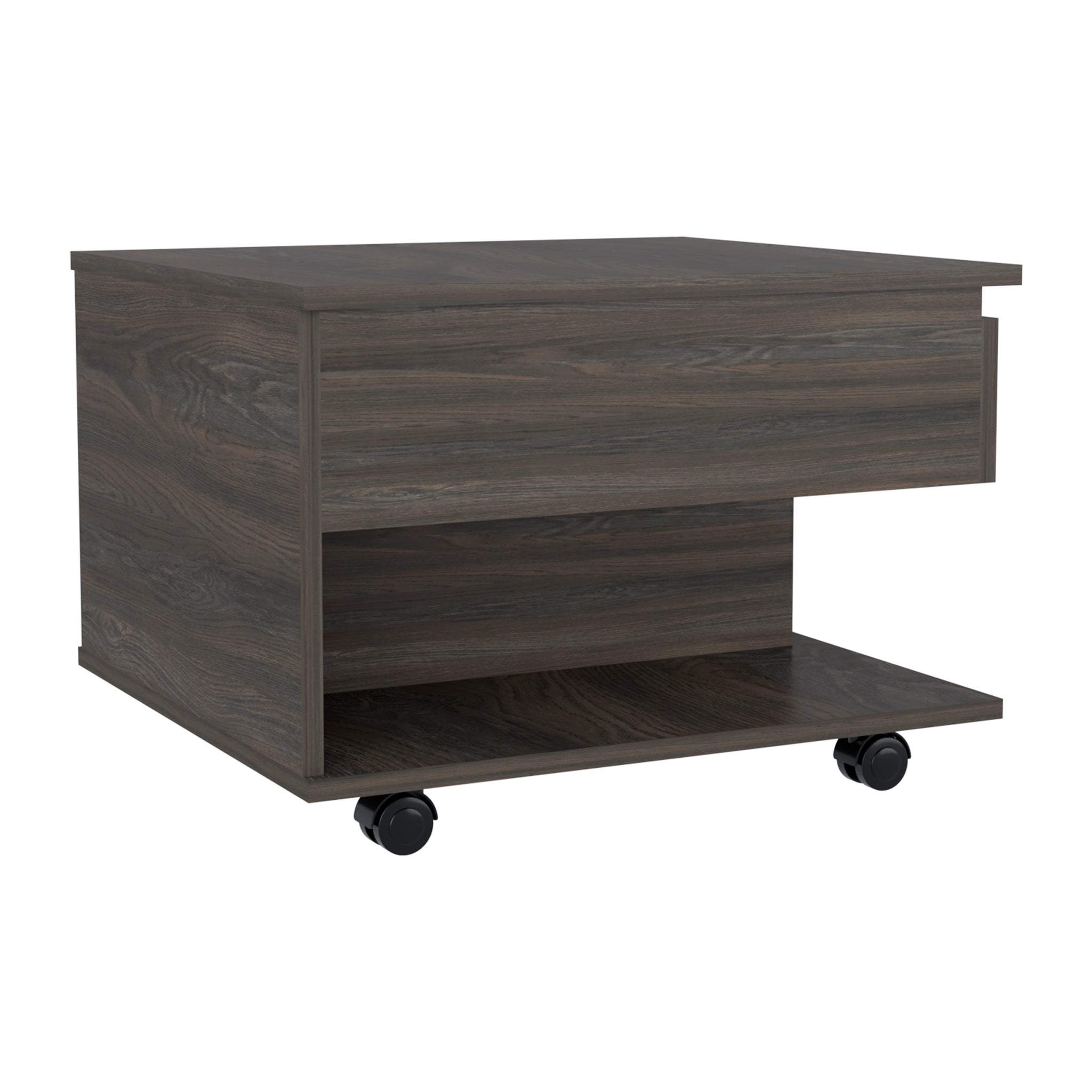 Luanda Lift Top Coffee Table, Casters, One Shelf -Espresso