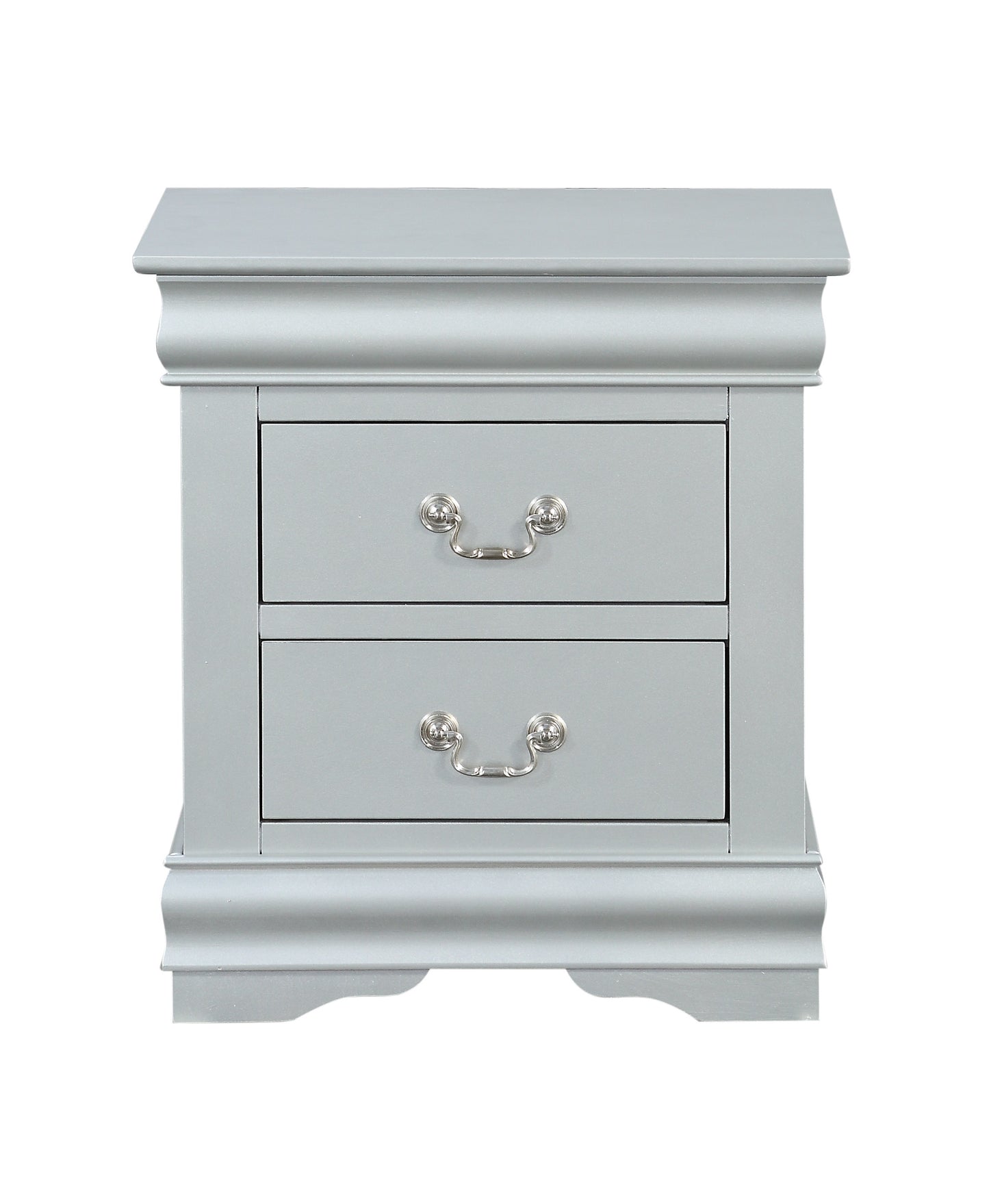 Glavbiku Louis Philippe Nightstand in Platinum 26733